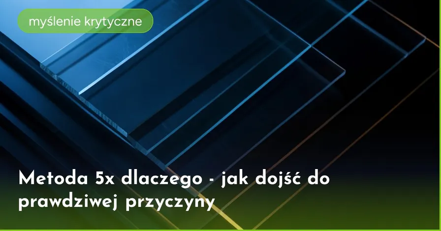Metoda 5x dlaczego - jak dojść do prawdziwej przyczyny